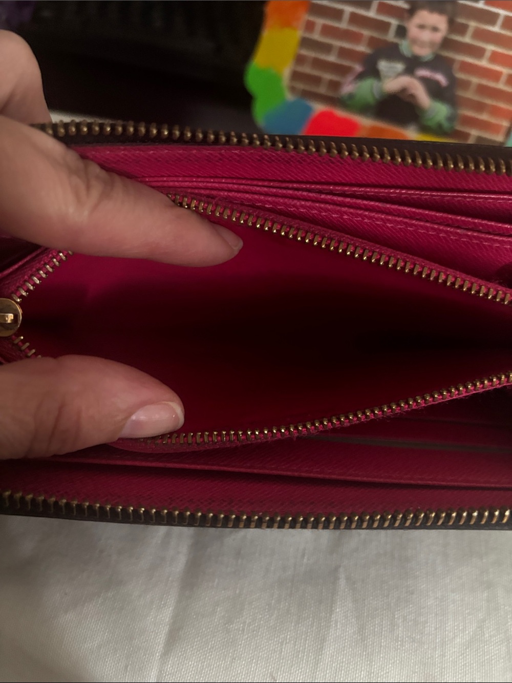 Louis Vuitton Black Murikami  Monogram Zip Wallet - Picture 11 of 17